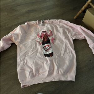 Pink Dr Pepper Graphic Sweatshirt